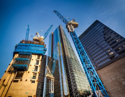 Picture of skyscrapers building side in the centre of London, UK